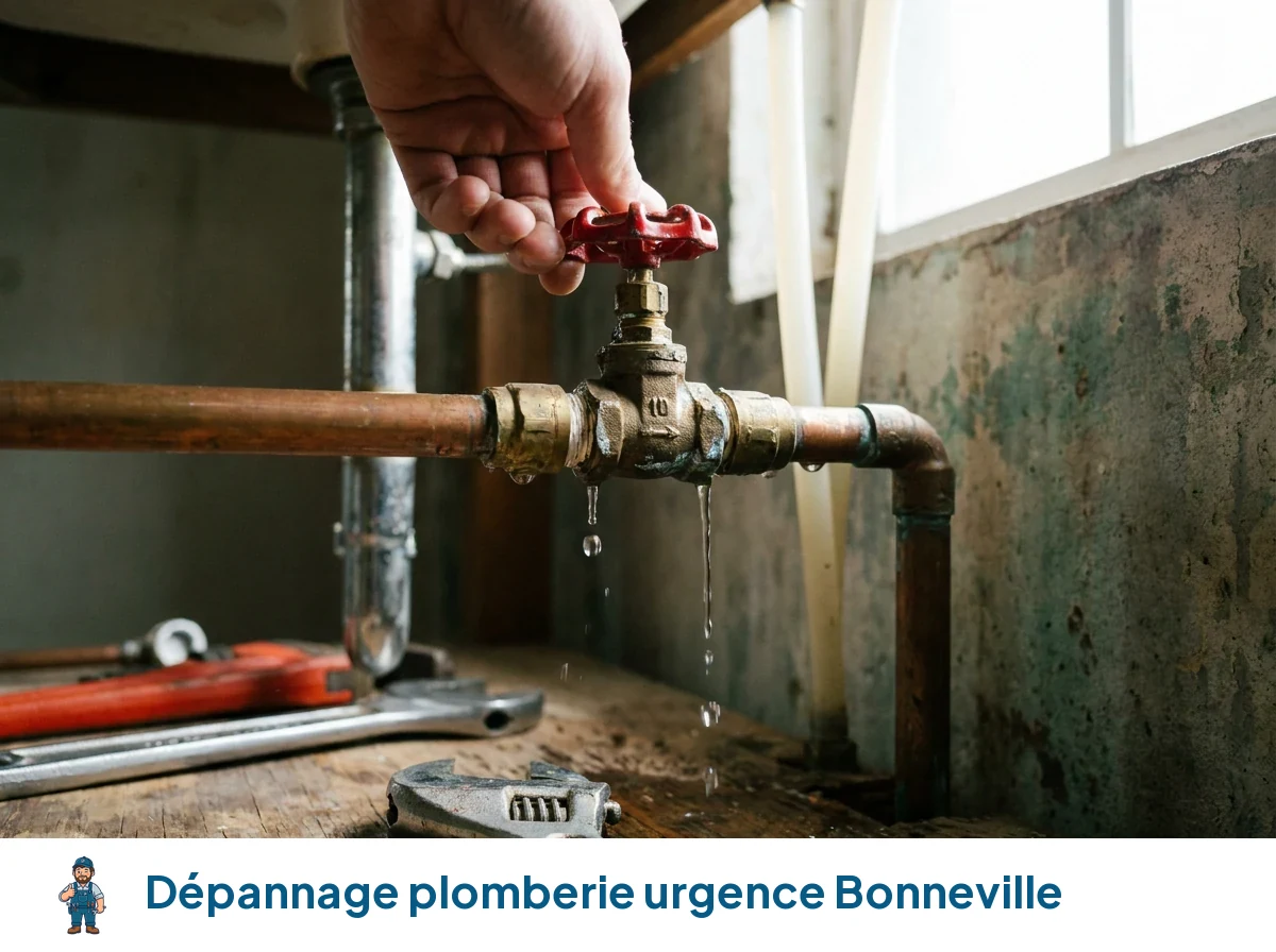 Dépannage plomberie urgence à Bonneville