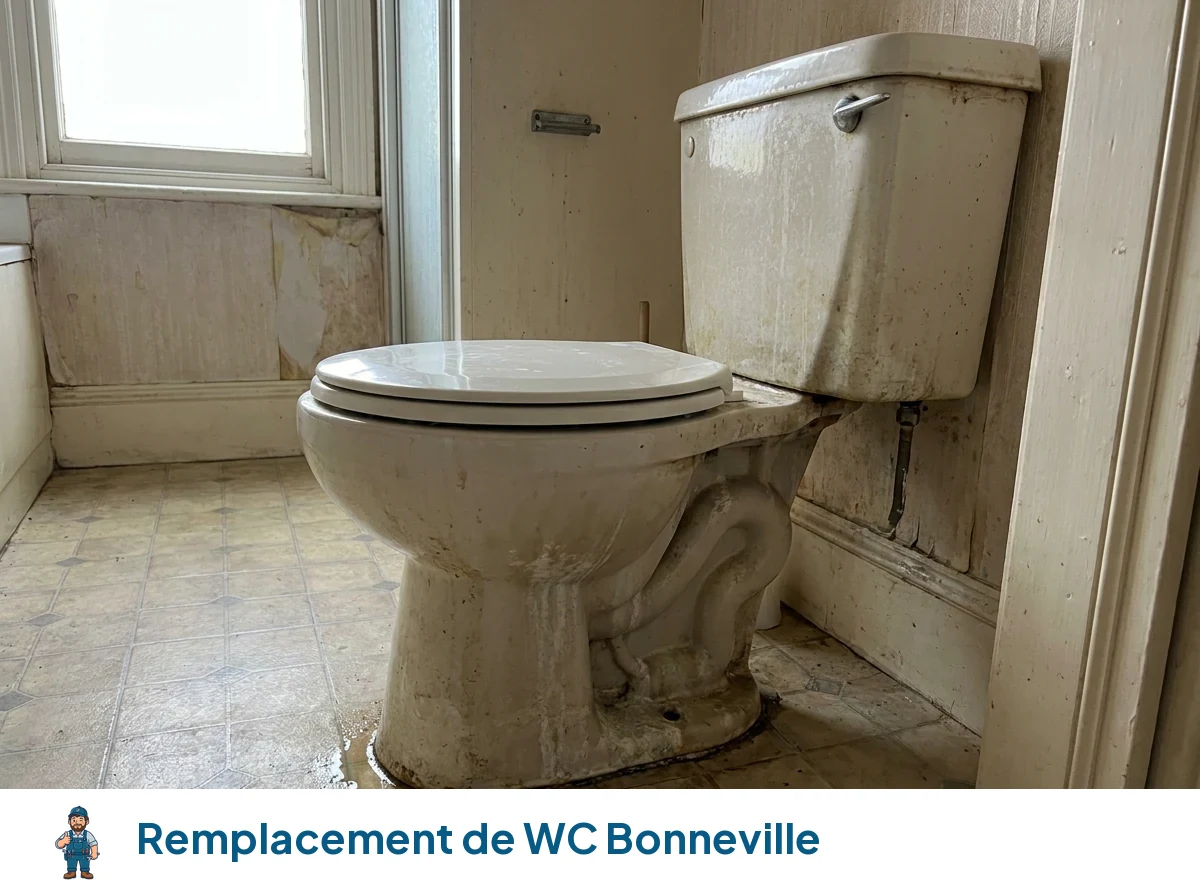 Remplacement de WC à Bonneville