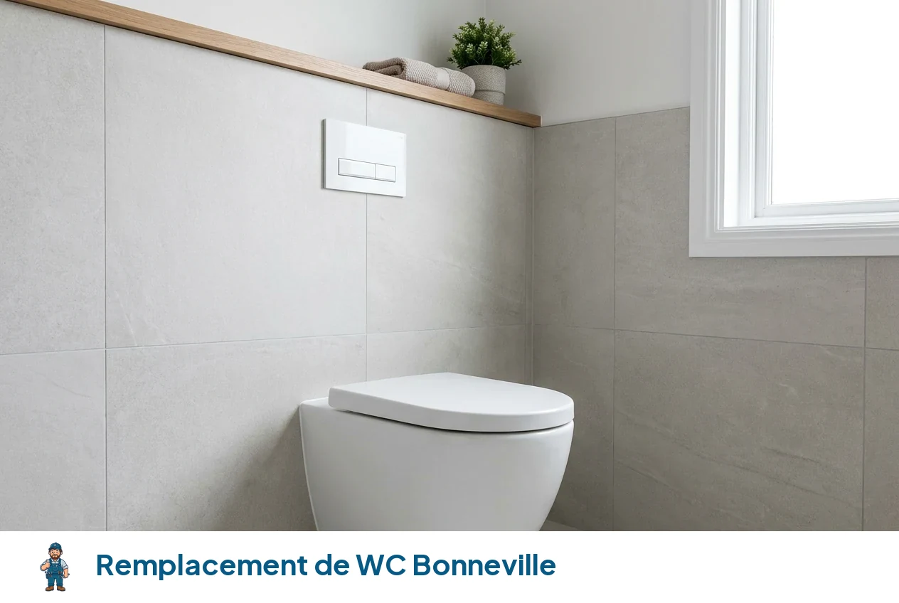Remplacement de WC à Bonneville